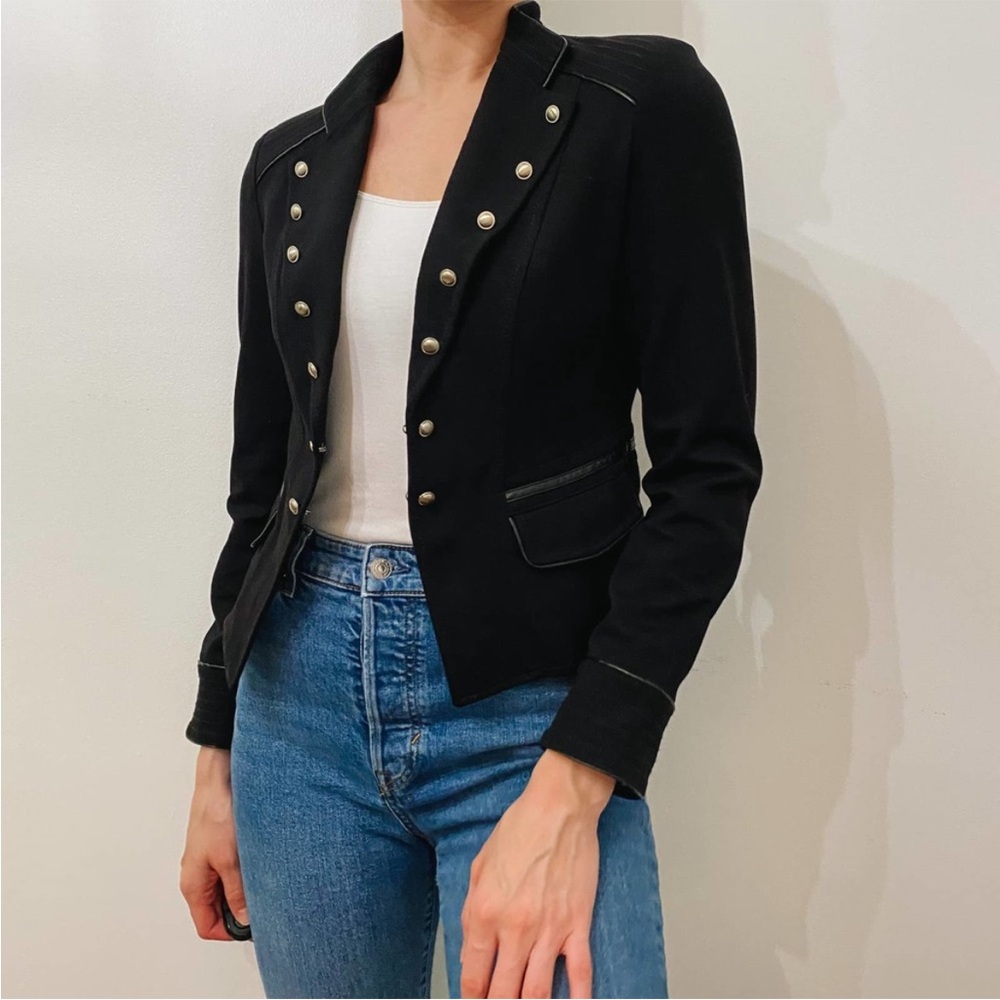 White House black market Ponte Military style blazer jacket - Picture 9 of 14